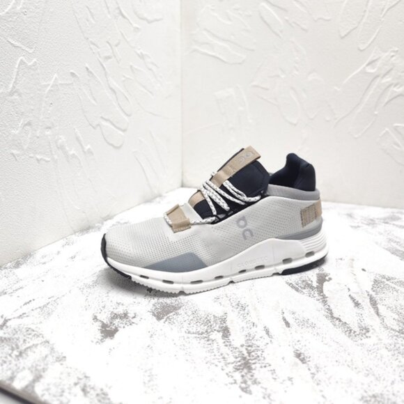 New On Cloudnova White Pearl Cloudtec Running Shoes Women's Size - Picture 3 of 9